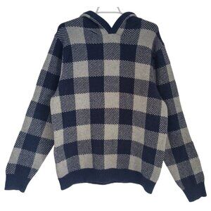 Goodfellow & Co. Cotton/Polyester Tartan Hooded Sweater Size M, NWT